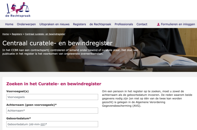 bewindregister